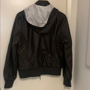 Ymi leather brown jacket for women